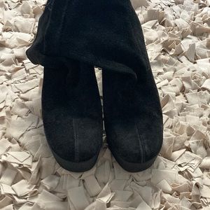 Robert Clergerie black suede booties